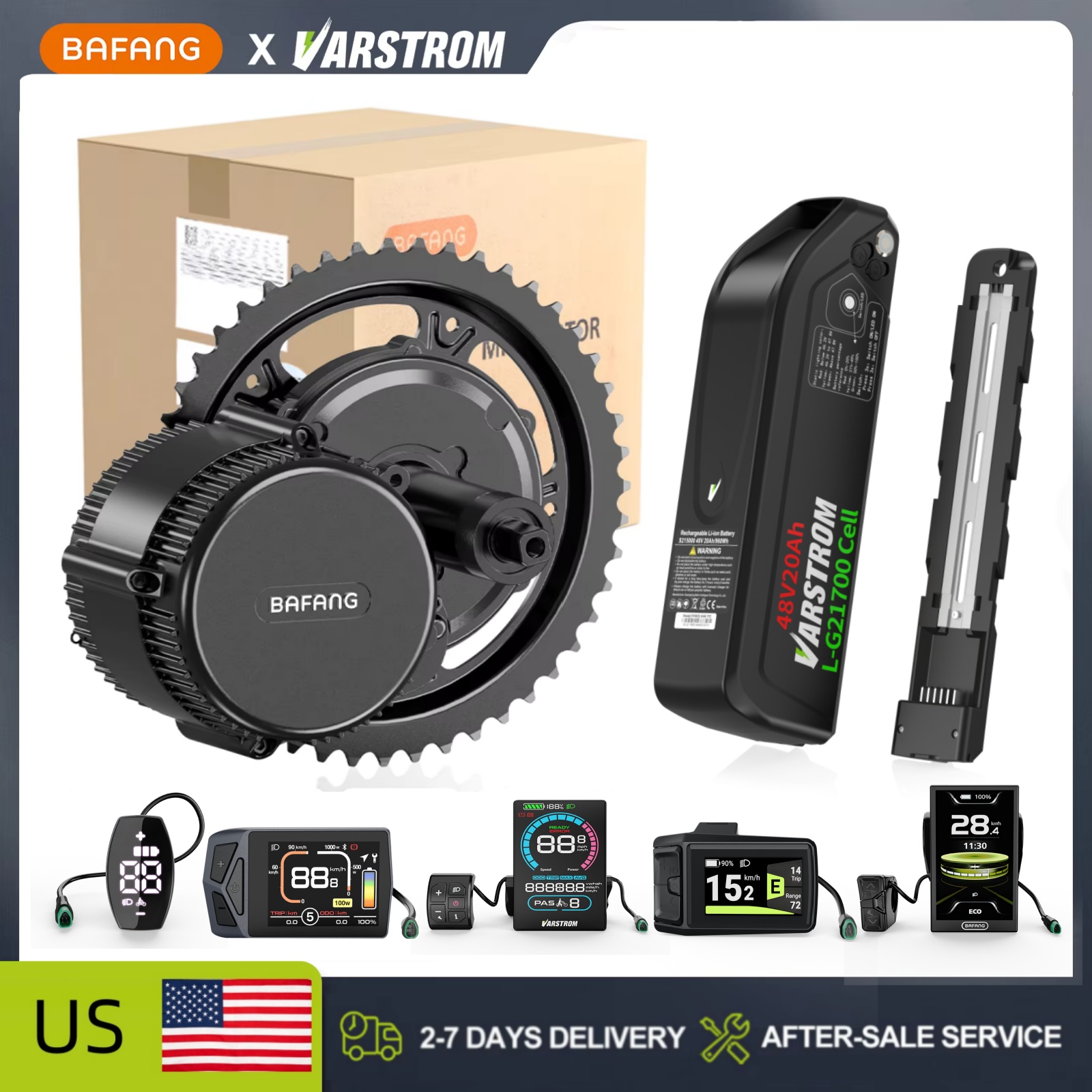 Mid Drive Conversion Kit 1000W - [В наличии в США] Комплект для