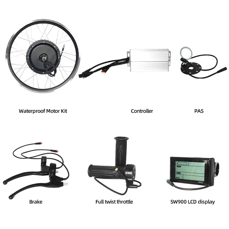 Новый комплект для переоборудо – обзор и цена 12000W Electric Motorcycle Hub Motor