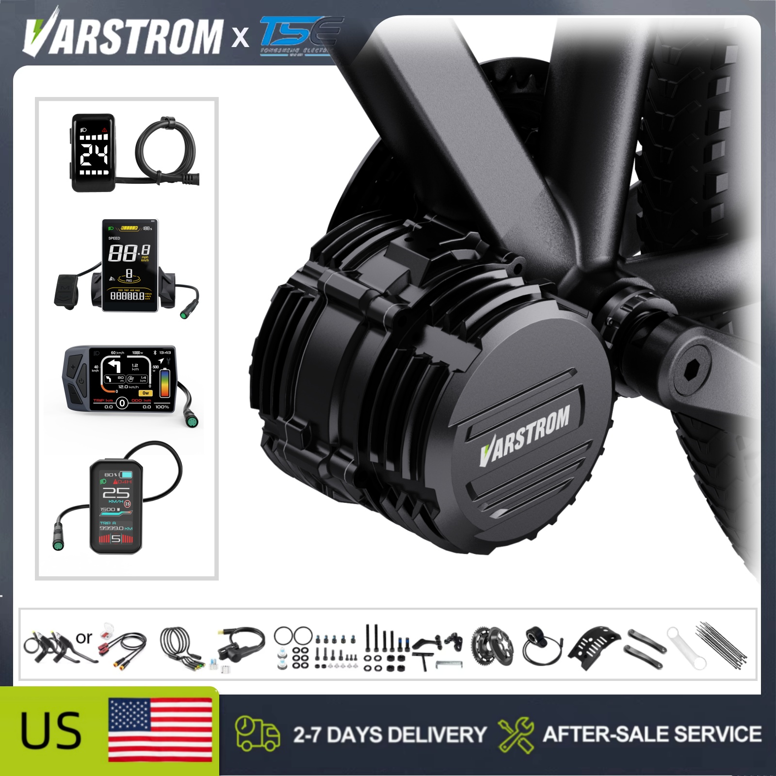 [В наличии в США] Комплект для – обзор и цена Mid Drive Conversion Kit 1000W